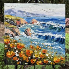 Poppy Tides, Gemälde, Öl auf Leinwand