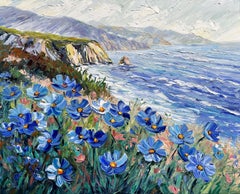 Blue Ocean Reverie, Painting, Oil on Canvas