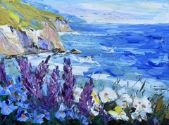 Costa Blu, Dipinto, Olio su tela