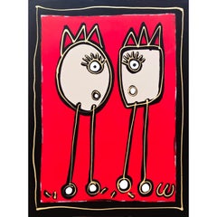 Zexquis et Zelda, Peinture, acrylique sur toile