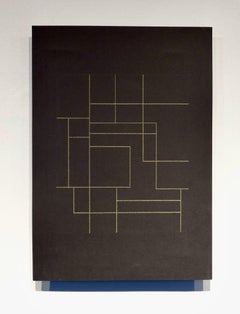 Schwarze Linien, Zeichnung, Bleistift/Buntstift auf Papier
