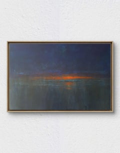 waves, night, Painting, Acrylic on Canvas