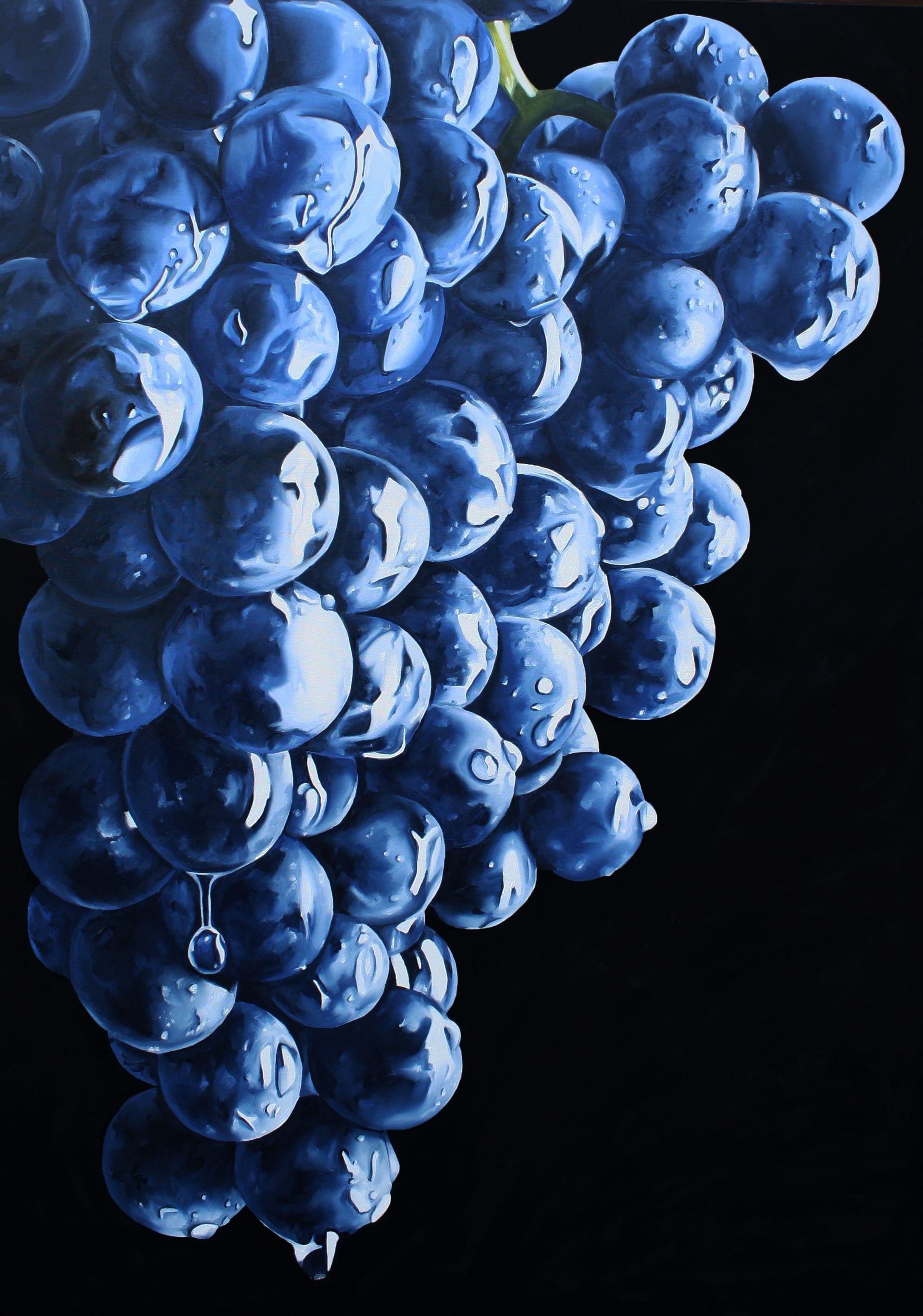 MERLOT, Painting, Oil on Canvas - Art by Lucia Bergamini