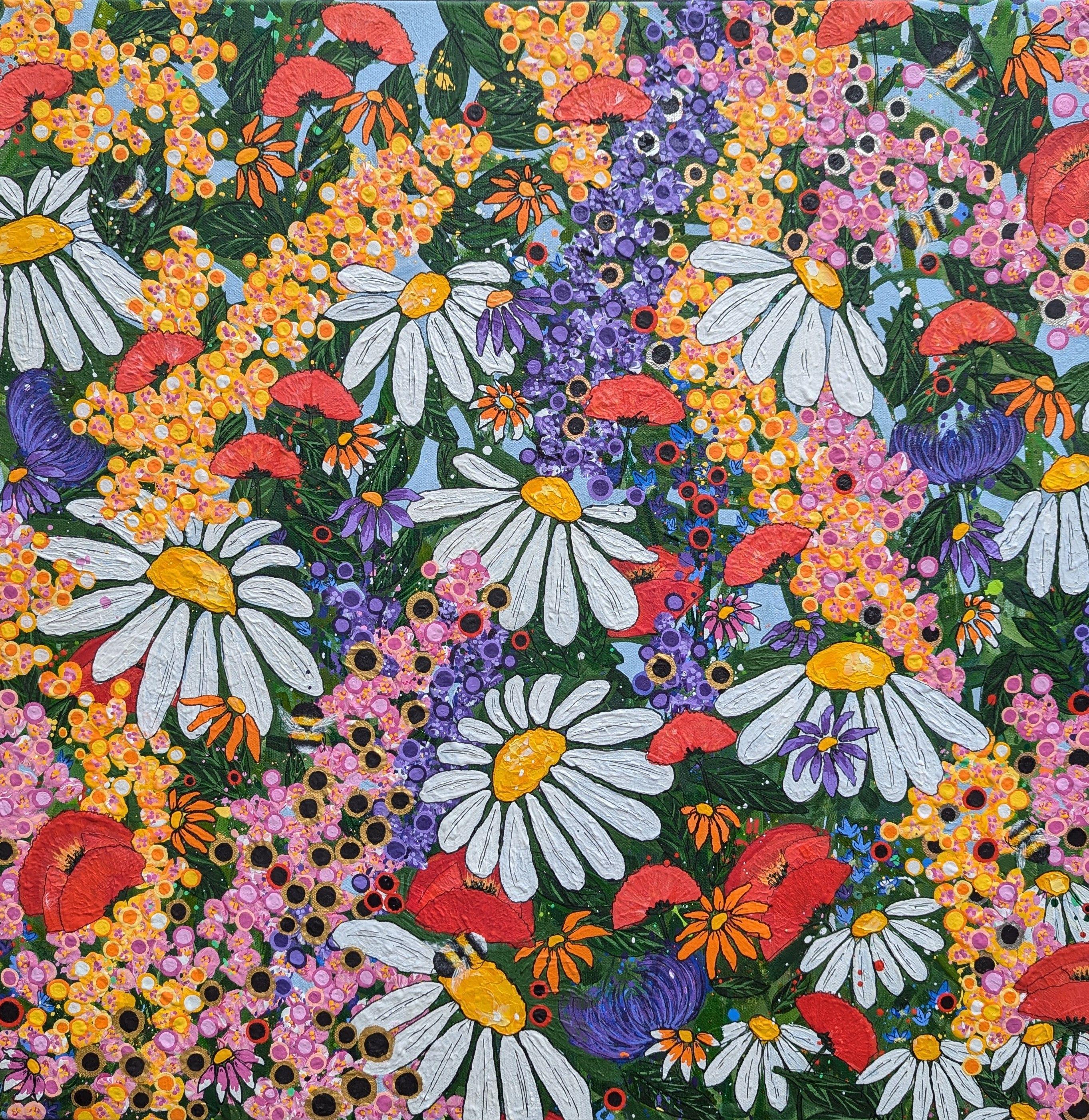 Wie wächst dein Garten..., Gemälde, Acryl auf Leinwand
