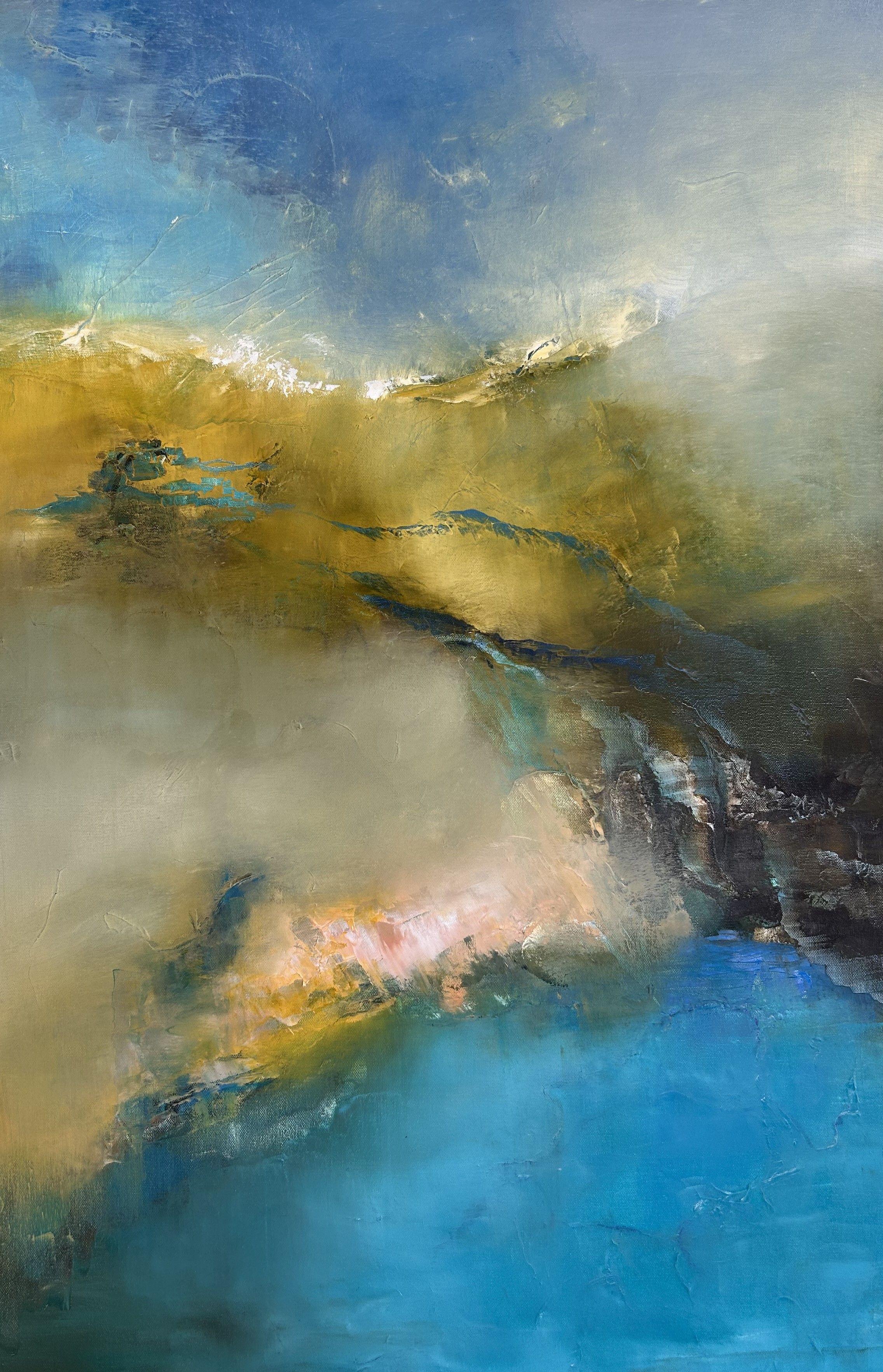 Where the horizon is born, Painting, Oil on Canvas