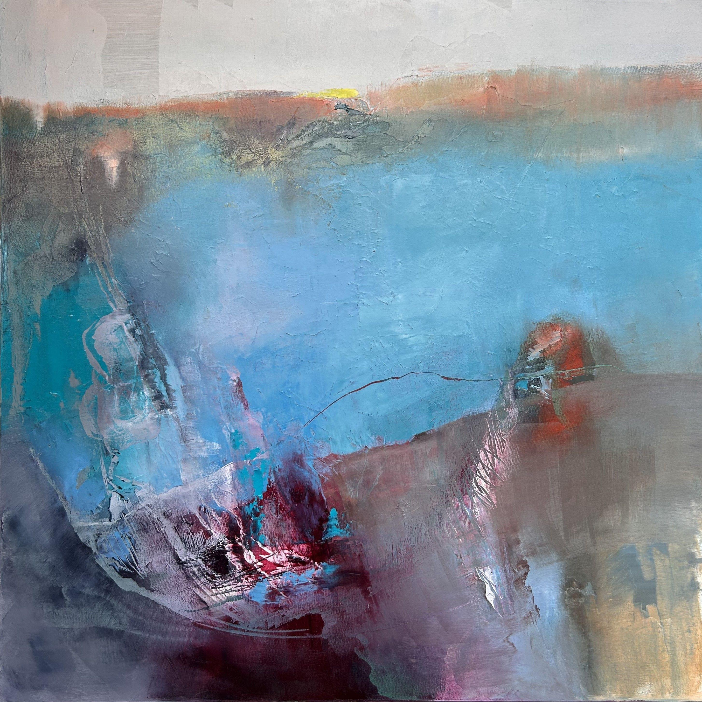Call of the Horizon, Painting, Oil on Canvas - Art by Ludmila Budanov