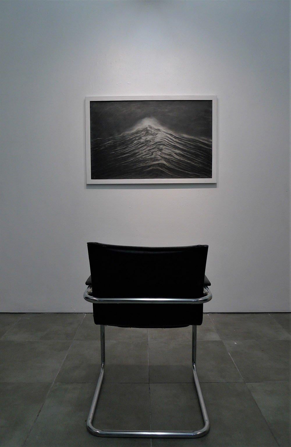 Pyramidenförmige Welle von Franco Salas Borquez - Zeitgenössische Malerei, Meereslandschaft, Wellen im Angebot 1