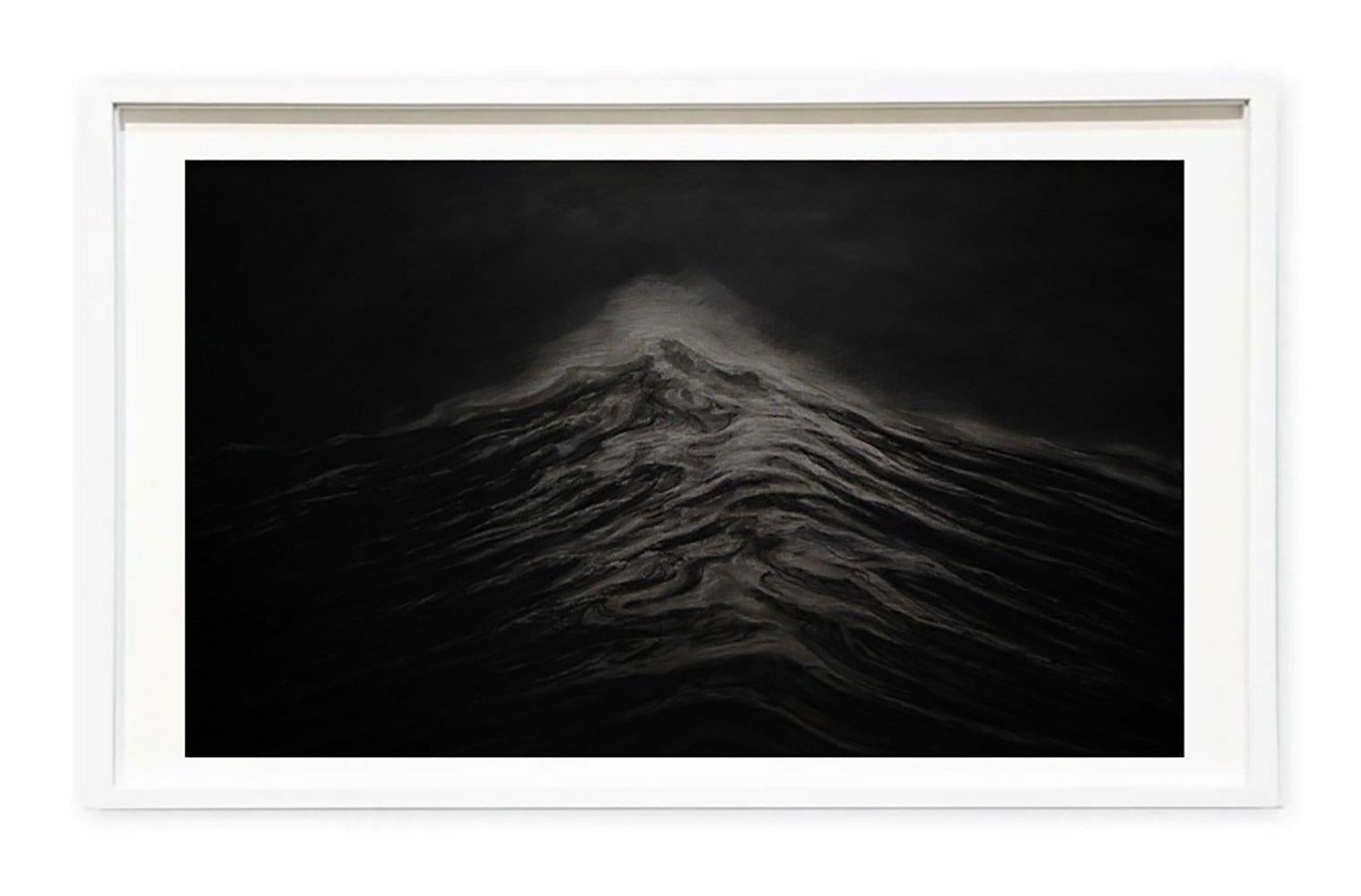 Pyramidenförmige Welle von Franco Salas Borquez - Zeitgenössische Malerei, Meereslandschaft, Wellen im Angebot 2