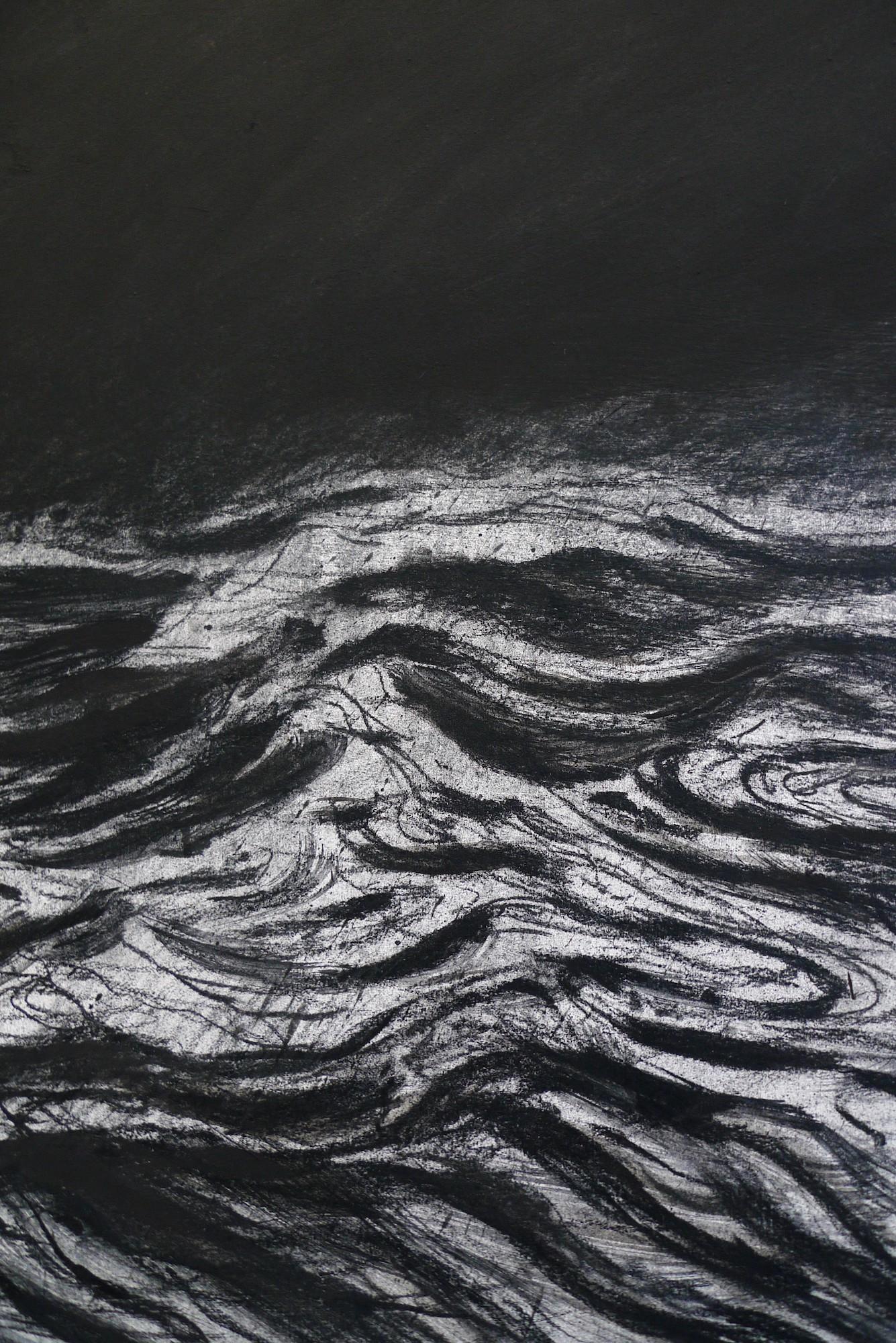 The primitive river by Franco Salas Borquez - Contemporary painting, seascape For Sale 5