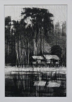 Selvas Negras n°4 von Calo Carratalá - Tropische Waldlandschaft, Arbeit auf Papier