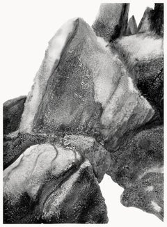 Blockfield (Grouin #44) by Yann Bagot - Contemporary ink drawing, landscape