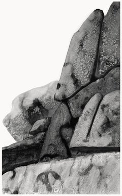 Promontoires #12 par Yann Bagot - Dessin à l'encre contemporaine, paysage, puissant