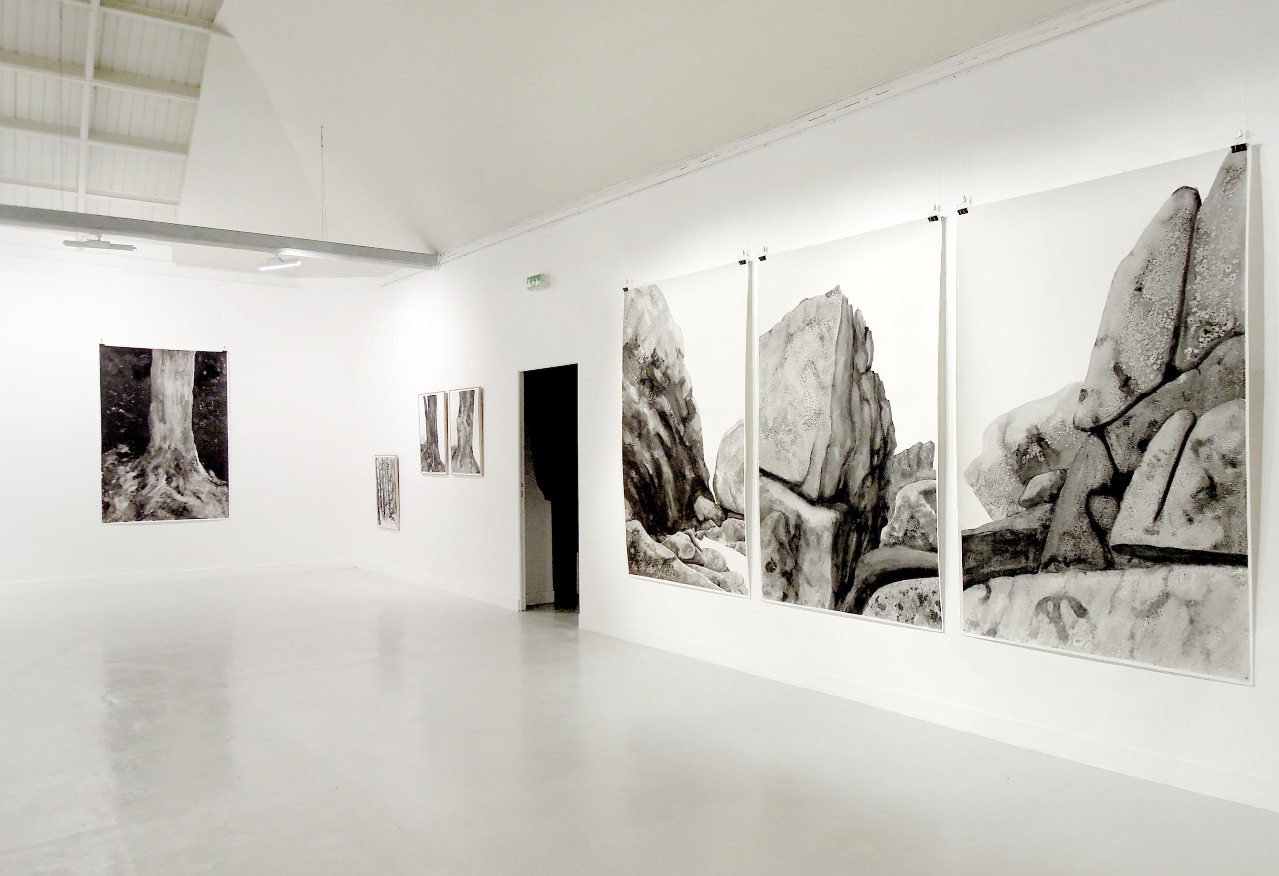 Promontories #12 by Yann Bagot - Contemporary ink drawing, landscape, powerful For Sale 5