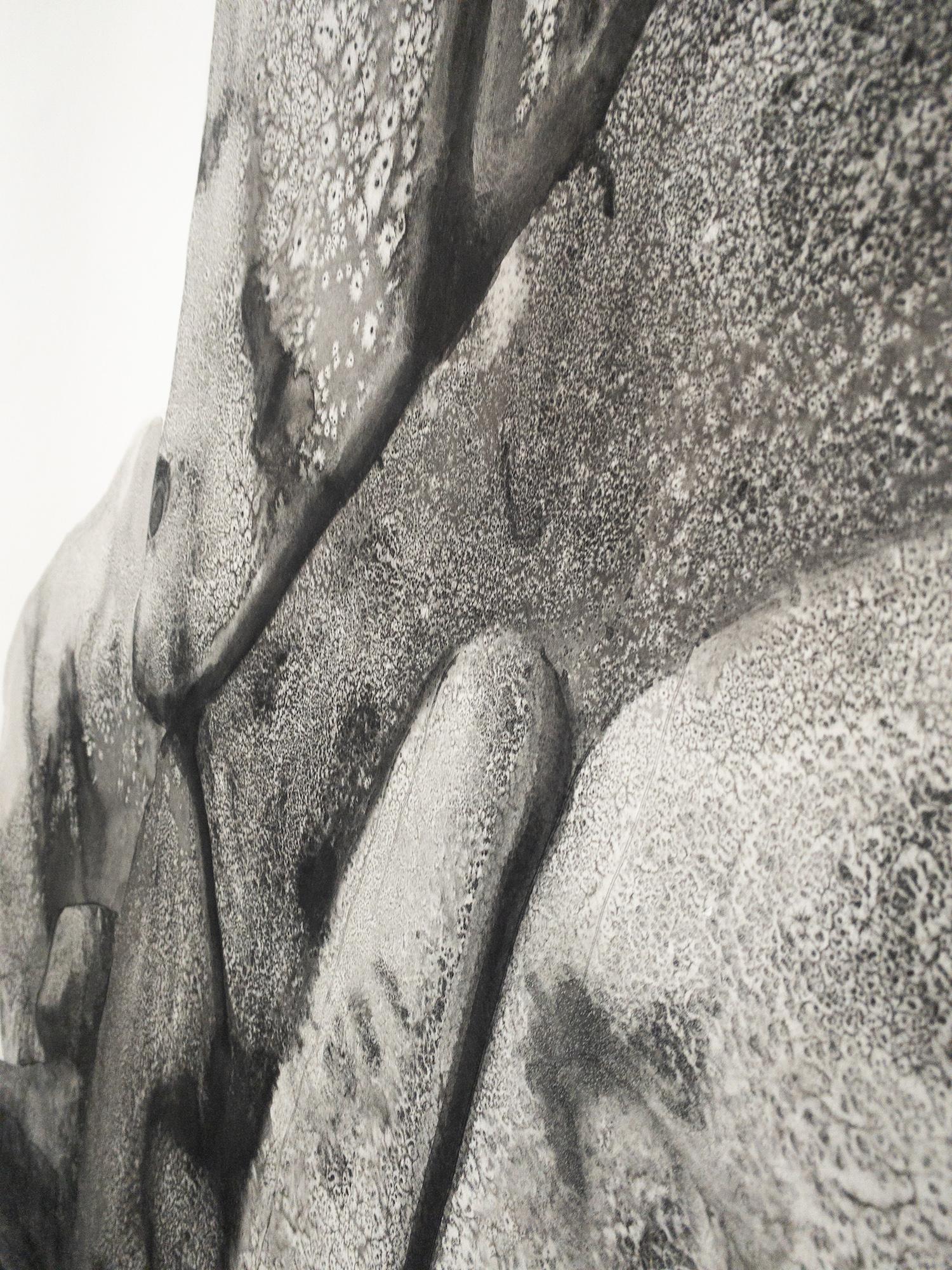 Promontories #12 by Yann Bagot - Contemporary ink drawing, landscape, powerful For Sale 11