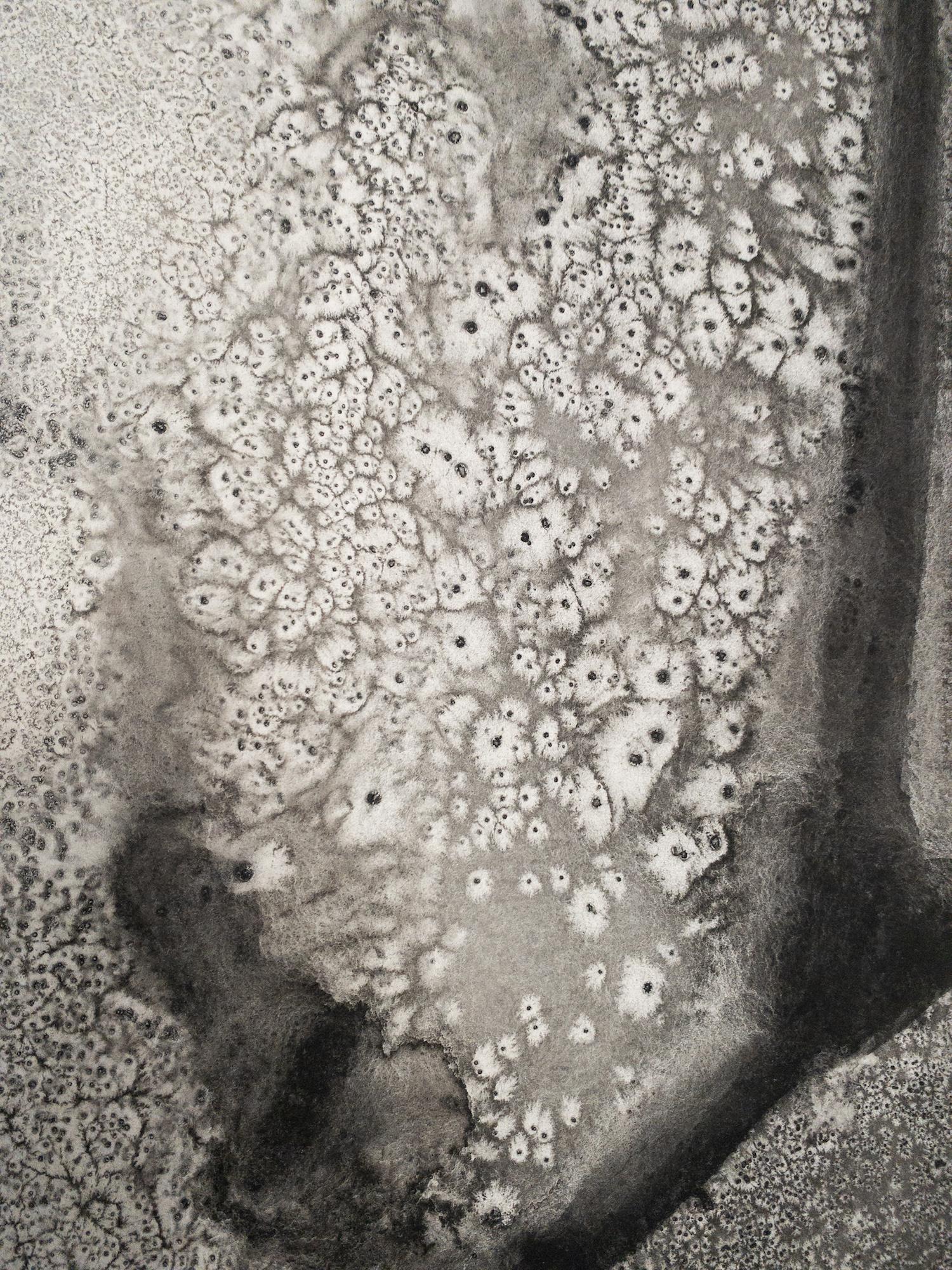 Promontories #12 by Yann Bagot - Contemporary ink drawing, landscape, powerful For Sale 13