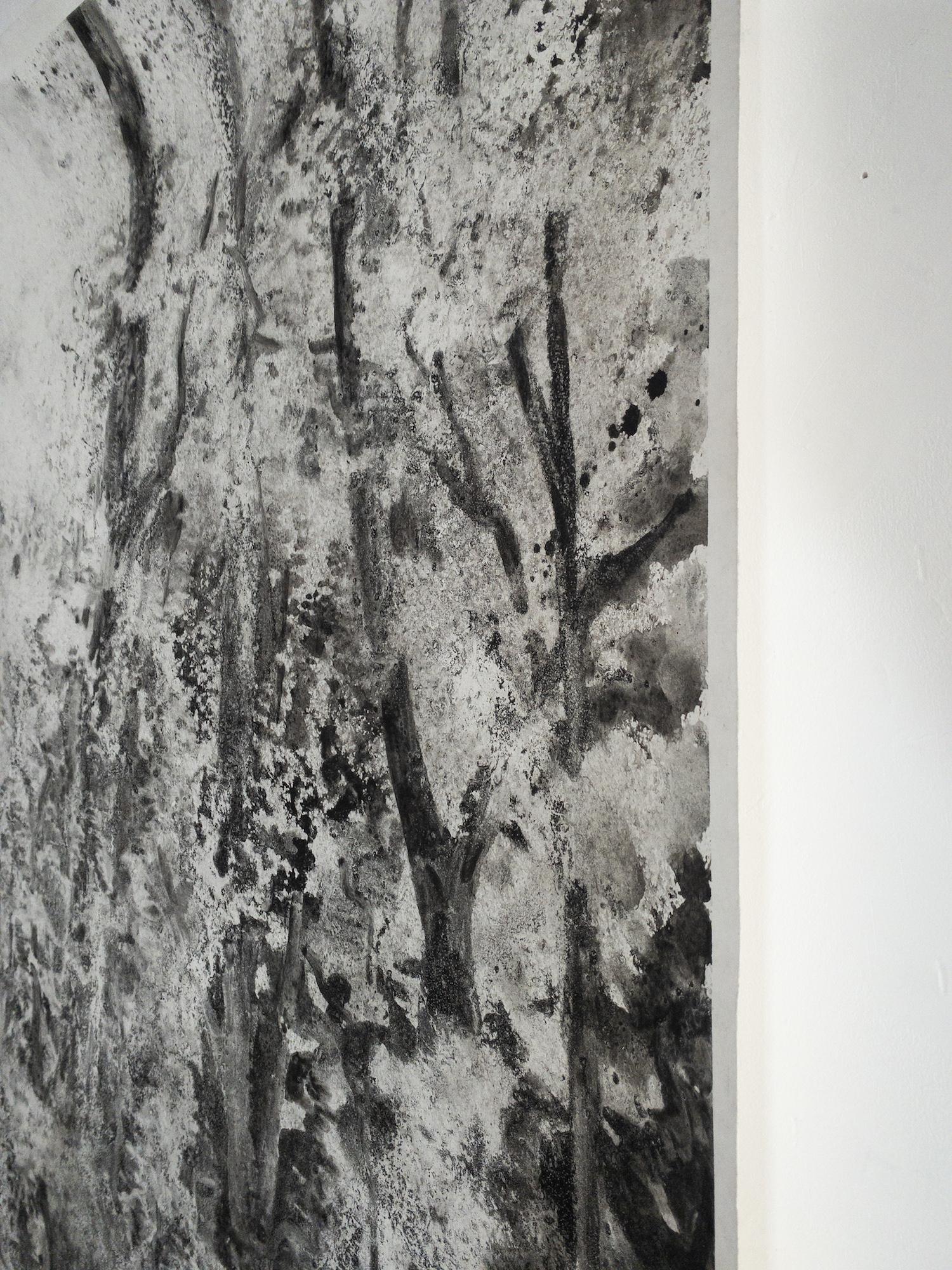 Air, light, matter (Abbaye de La Cambre n°36) de Yann Bagot - dessin à l'encre, forêt en vente 6