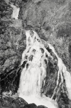 Aquarelles vivantes n°03 de Yann Bagot - dessin à l'encre, forêt, nature, rivière, énergie