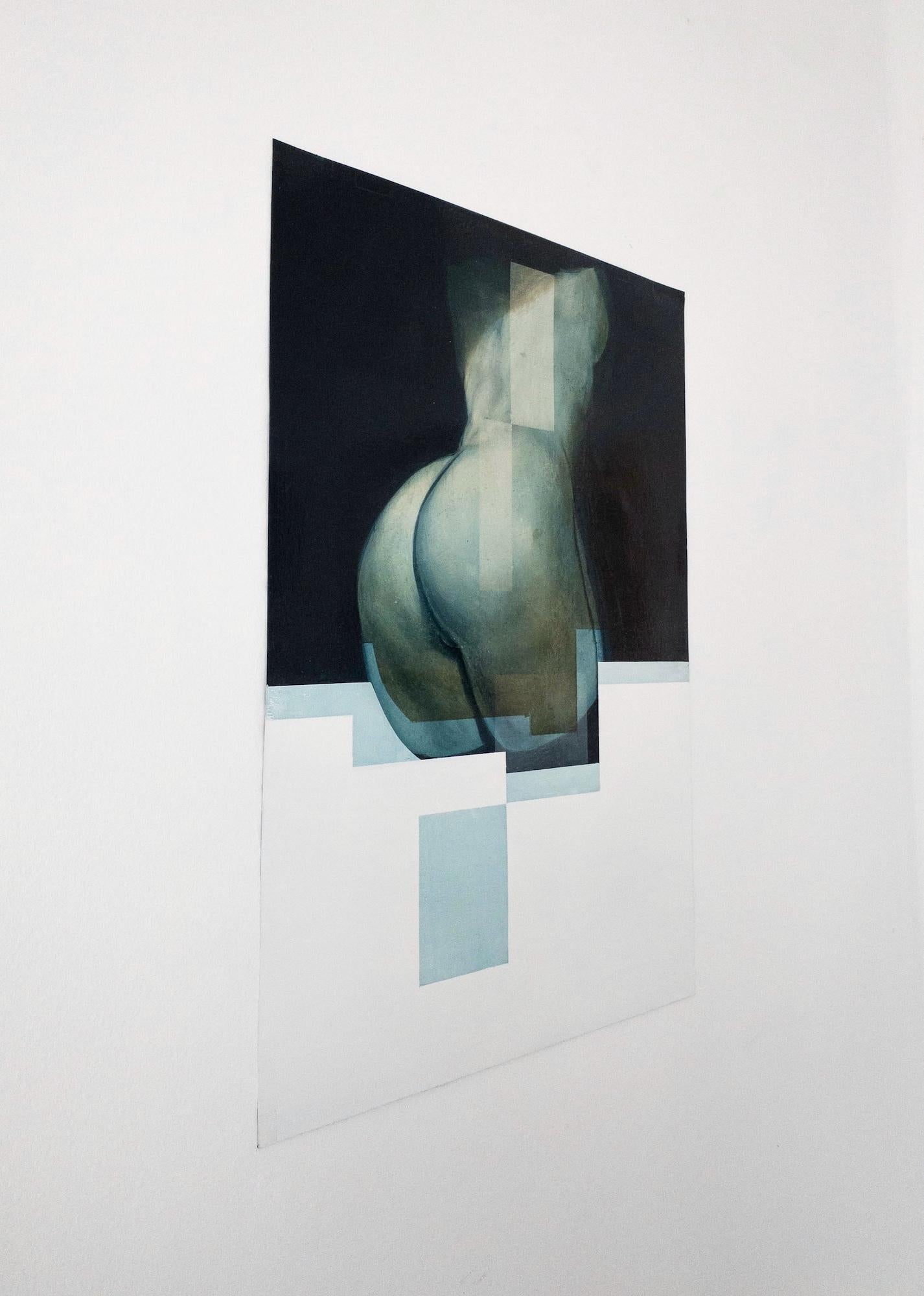 Entanglement XII von Joachim van der Vlugt – Halbabstrakte Malerei, Frauenkörper im Angebot 2