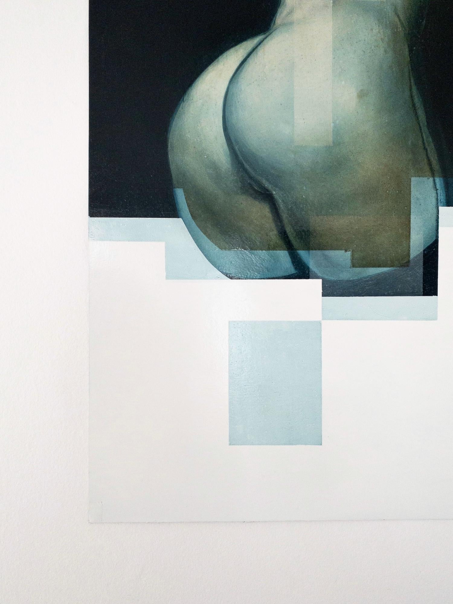 Entanglement XII von Joachim van der Vlugt – Halbabstrakte Malerei, Frauenkörper im Angebot 3
