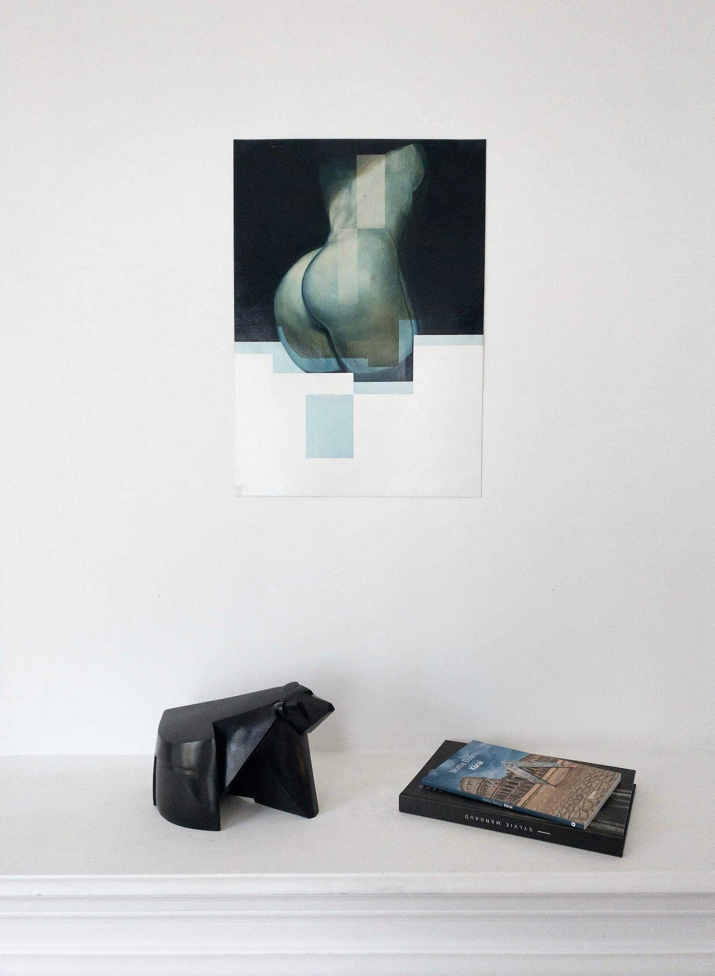 Entanglement XII von Joachim van der Vlugt – Halbabstrakte Malerei, Frauenkörper im Angebot 1