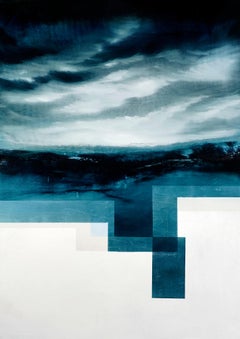 Entanglement VII, 6 points in space by Joachim van der Vlugt - Abstract painting