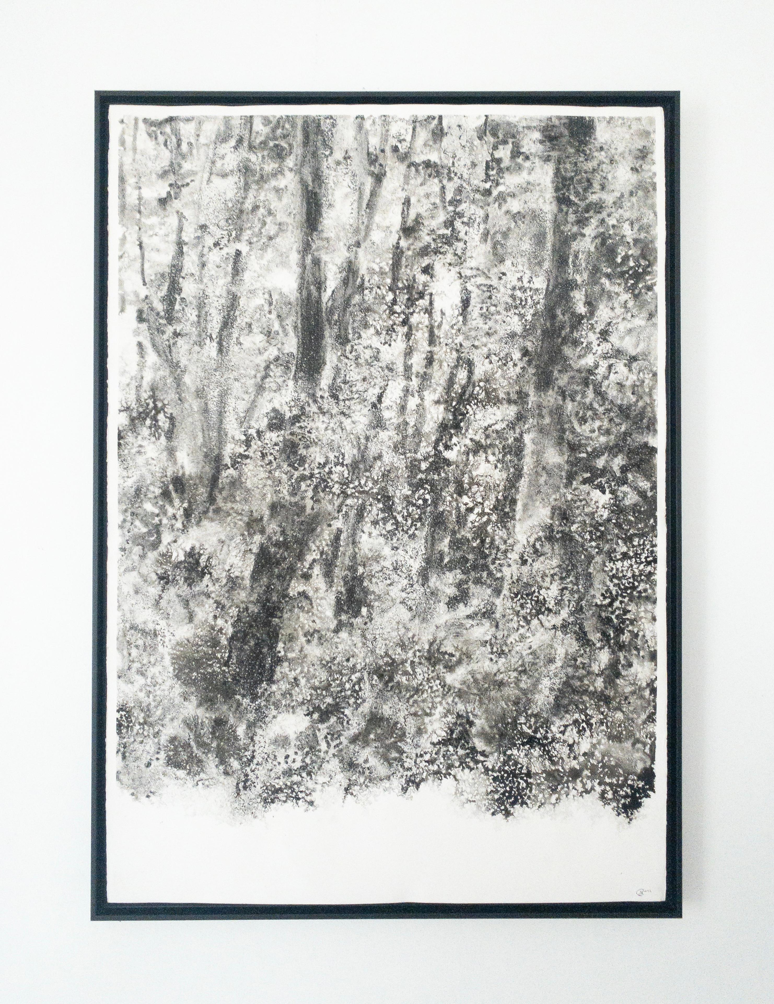 Air, light, matter (Abbaye de La Cambre n°34) de Yann Bagot - dessin à l'encre, forêt en vente 2