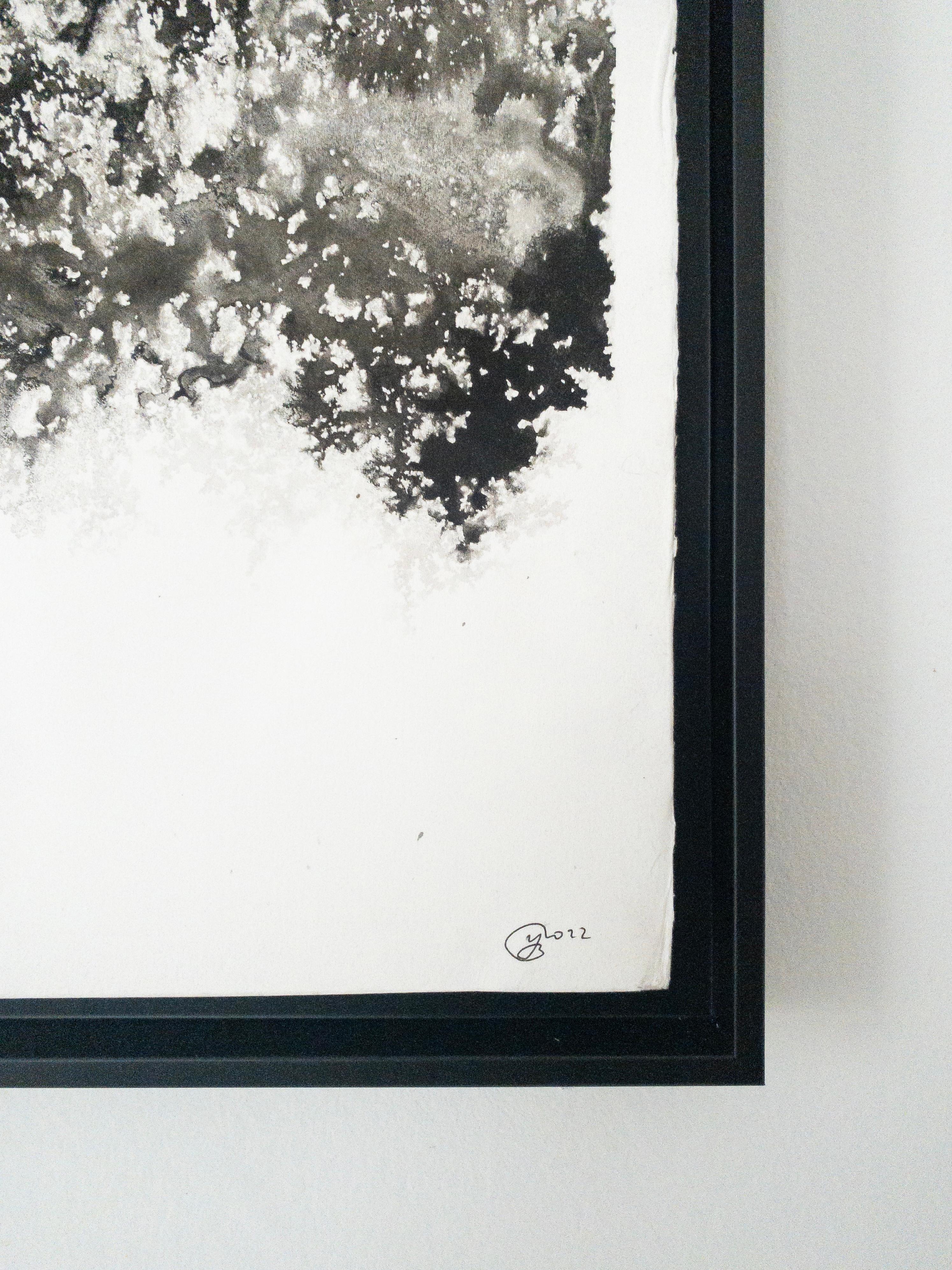 Air, light, matter (Abbaye de La Cambre n°34) de Yann Bagot - dessin à l'encre, forêt en vente 4
