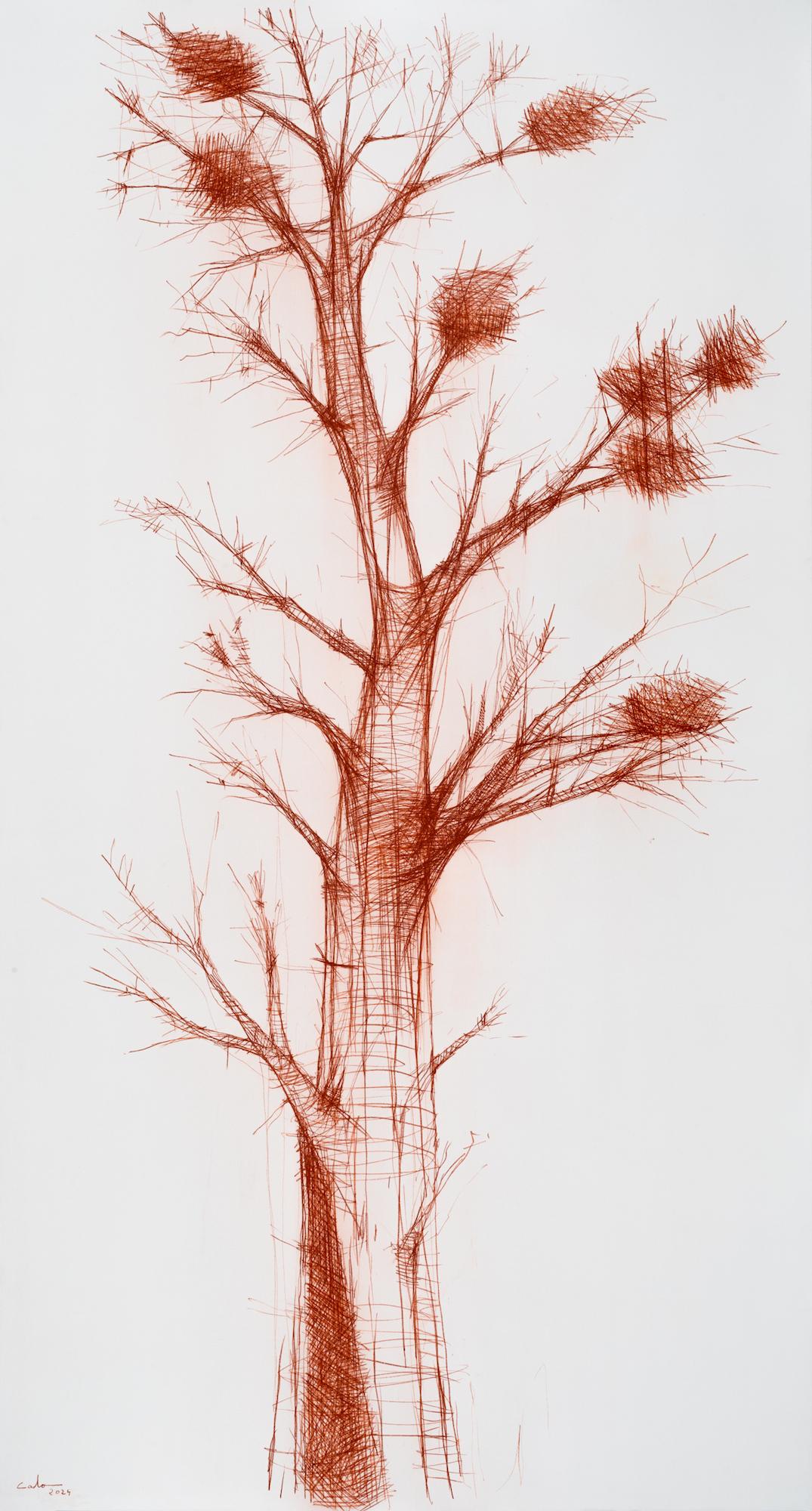 Oversized Figurative Drawings and Watercolors
