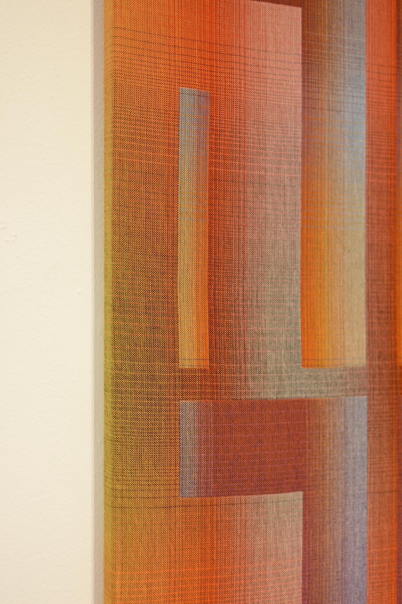 2024 I - 2 par Christiane Maurer - Art textile, couleurs vives, géométrique, tissé à la main en vente 5