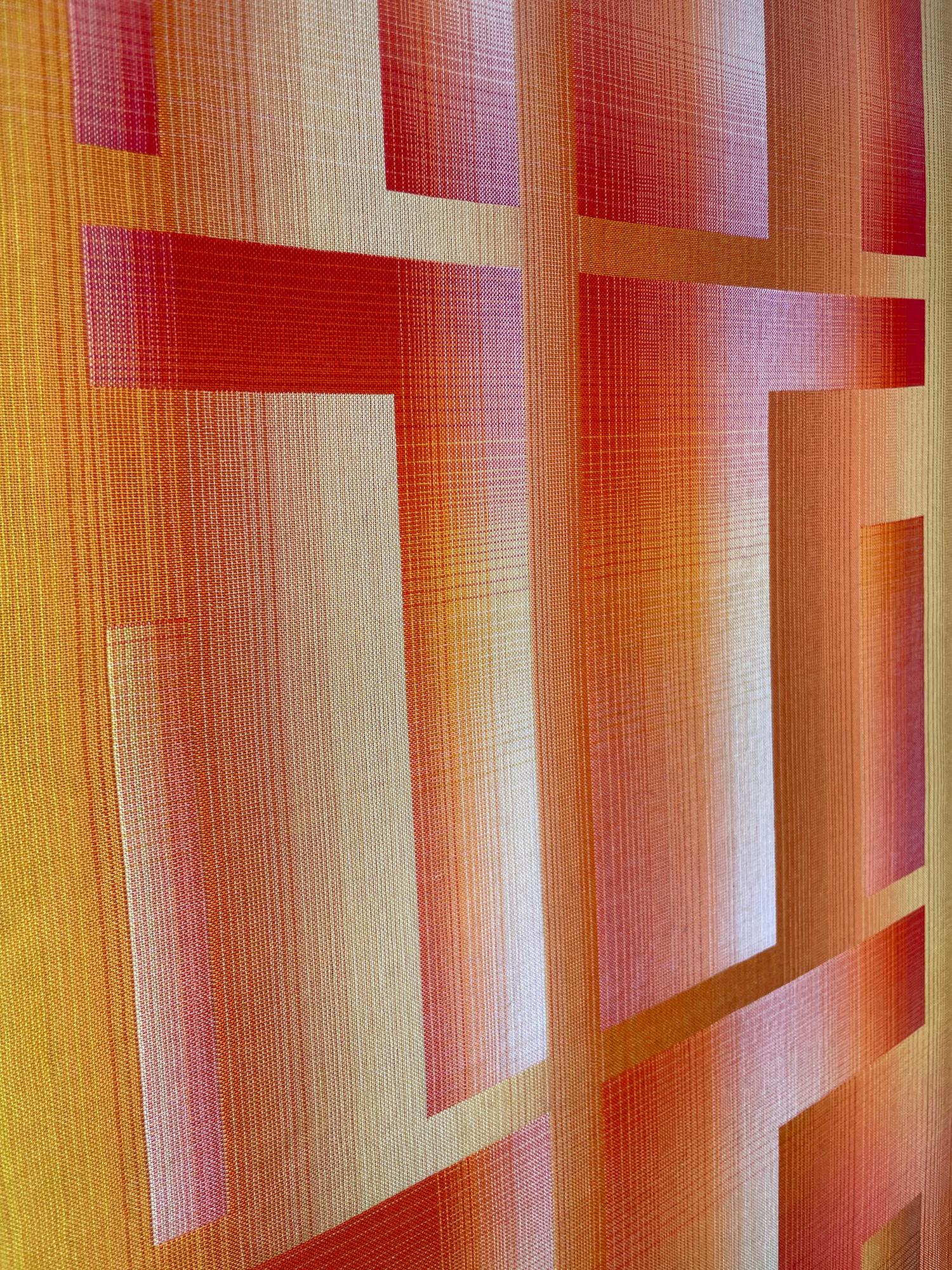 2024 I - 2 par Christiane Maurer - Art textile, couleurs vives, géométrique, tissé à la main en vente 7