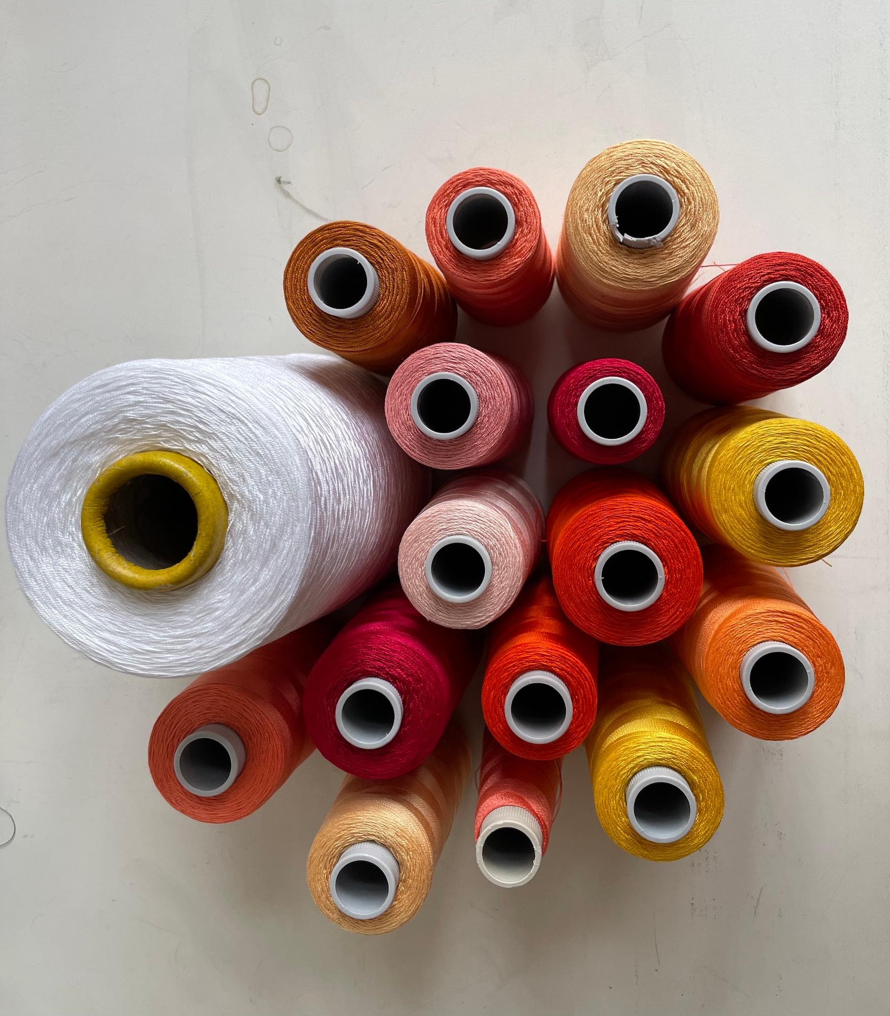 2024 I - 2 par Christiane Maurer - Art textile, couleurs vives, géométrique, tissé à la main en vente 14