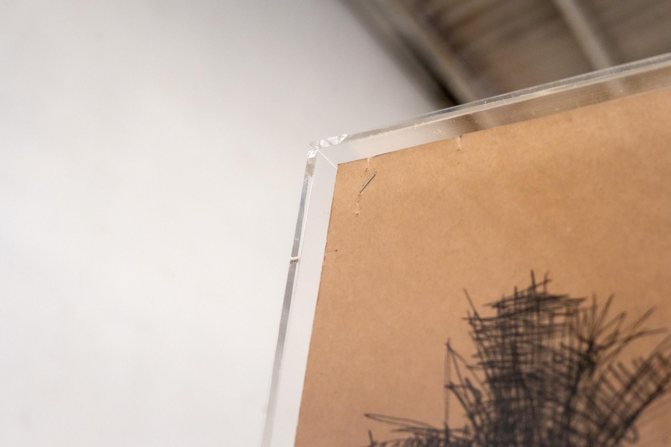 Beaches in Cap Skiring No.1 by Calo Carratalá - Pencil, Senegal, trees, river in vendita 9