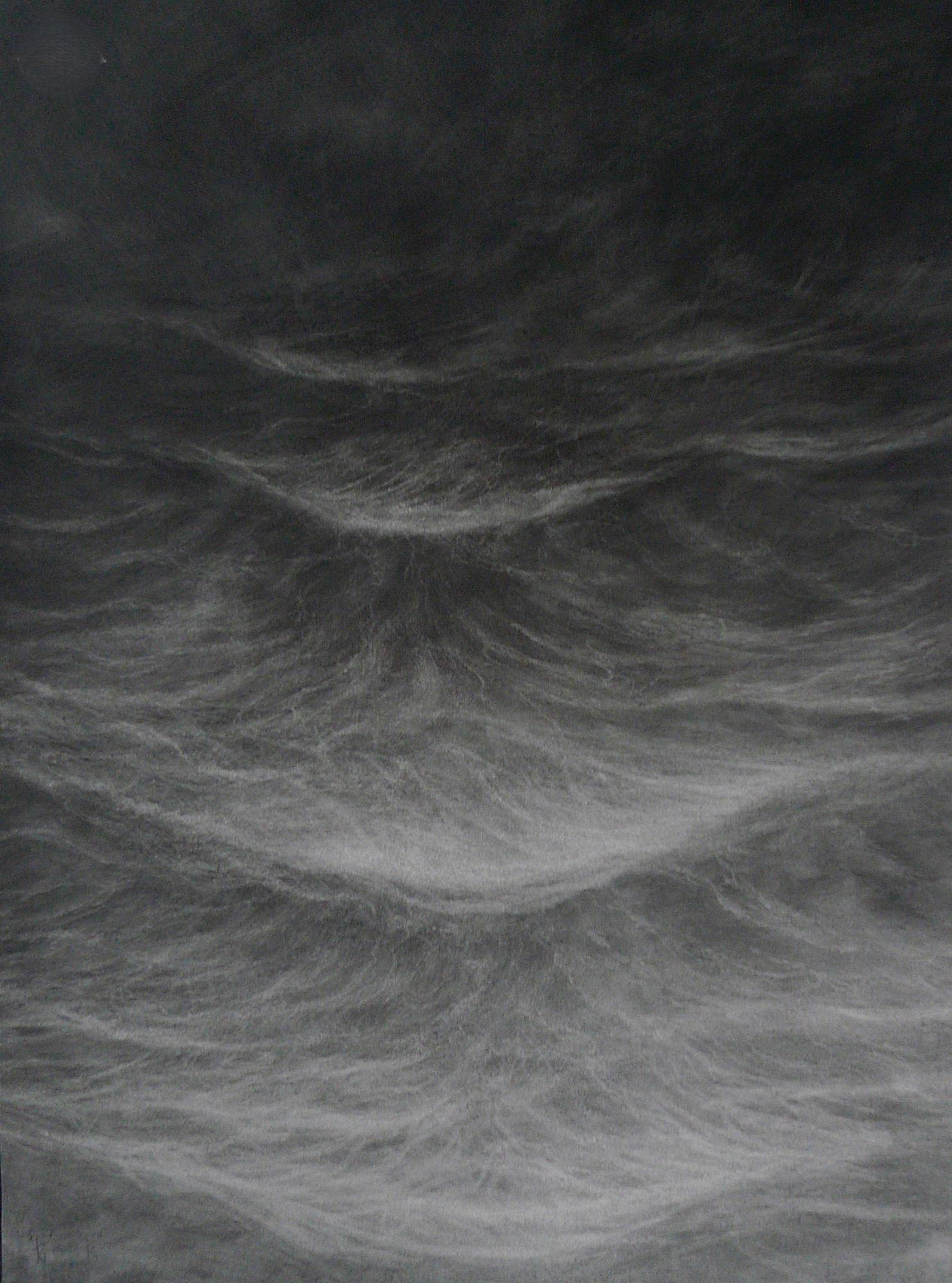 Sequences III by Franco Salas Borquez - Contemporary painting, waves, graphite