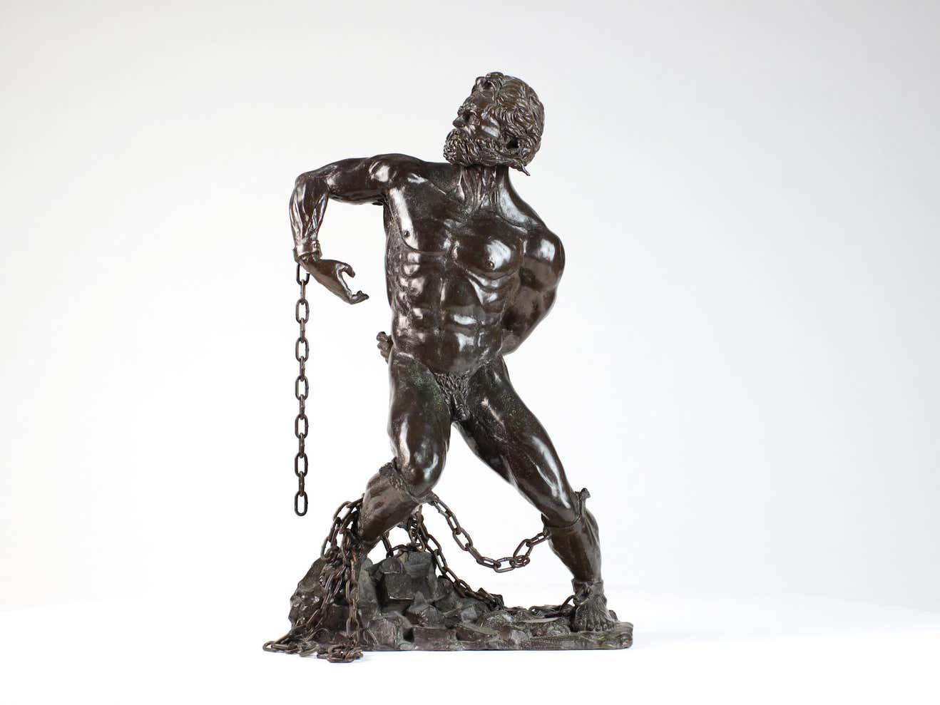Walter Peter Brenner - Prometheus Freed, Male Nude Bronze at 1stDibs ...