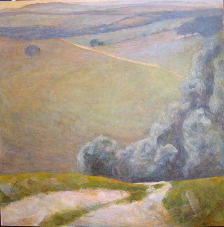 Valerie De Sarrieu The Road Contemporary Landscape Painting For