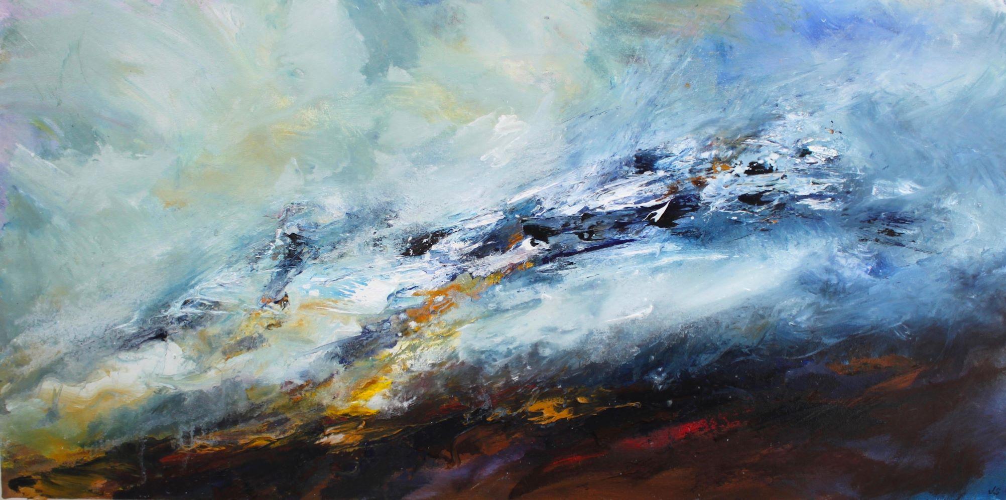 Jonathan Shearer Liathach Morning Mist Scottish Landscape Painting For Sale At 1stdibs