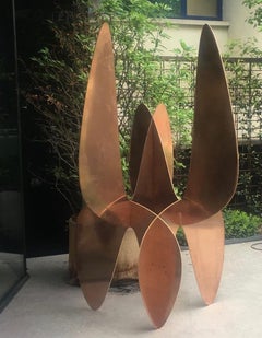 Barricada #9 b L - Large-scale Abstract Sculpture, Bronze