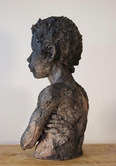 Lucas, Child Portrait, Stoneware Sculpture
