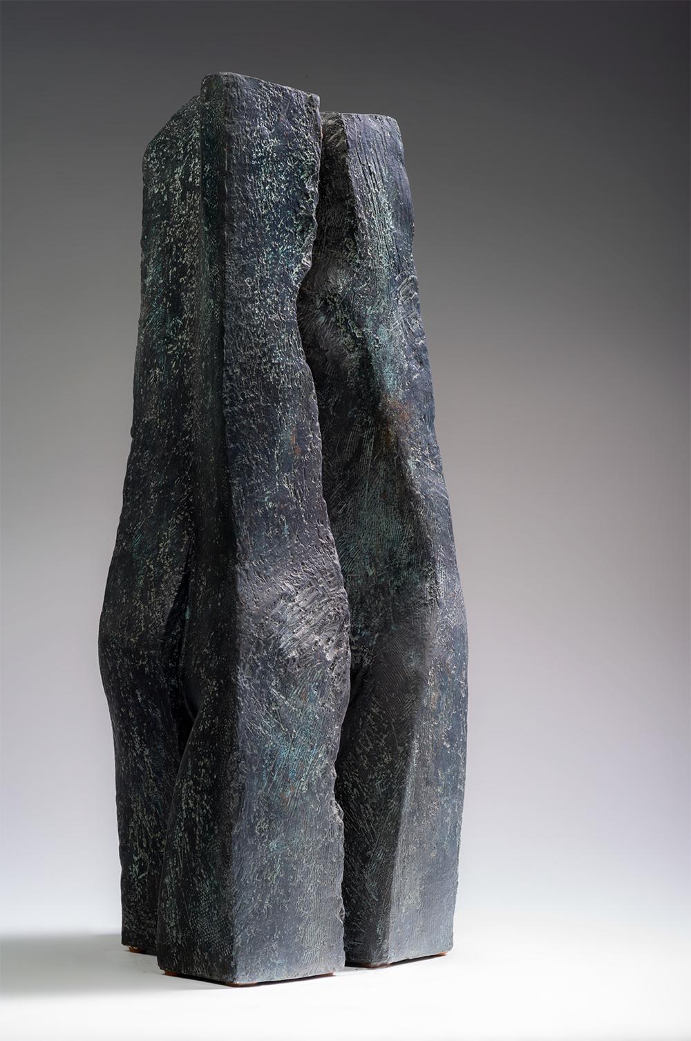 Duo by Martine Demal - Contemporary bronze sculpture, Semi Abstract