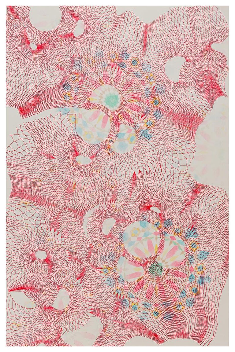 Natalie Ryde Tesselations 2 Abstract pen and ink drawing on paper