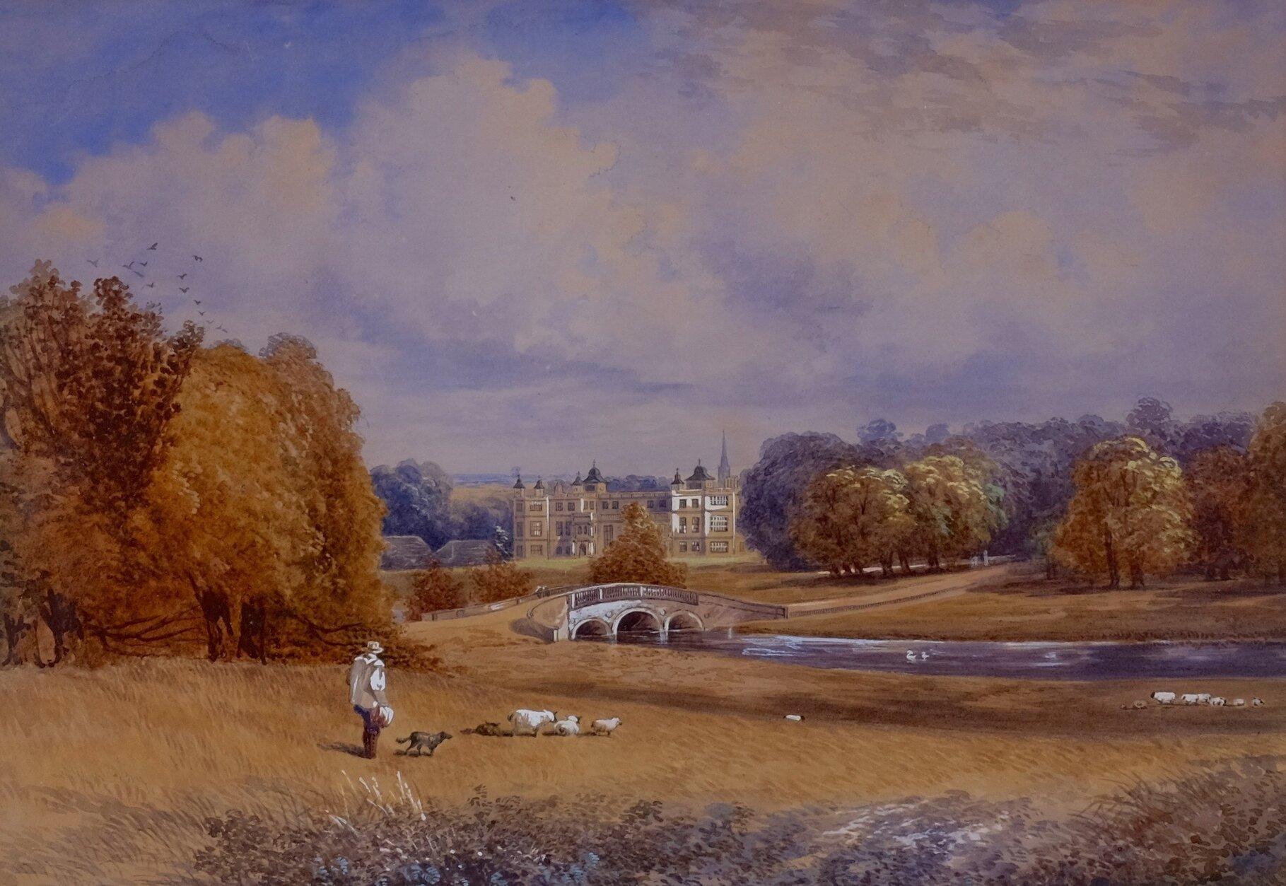 John Mellows Youngman Landscape Art - Saffron Walden and Audley End, A Pair