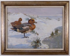 Wigeons In Winter A 20th Century Bird painting