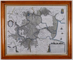 Antique Map of Lincoln & Norfolke Circa 1610