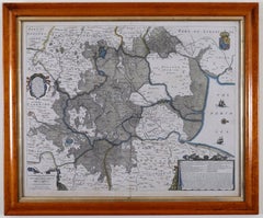 Antique Map of Lincoln 
Norfolke Circa 1610
