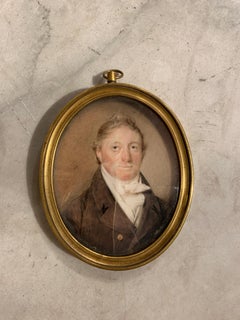 Antique Miniature portrait of a Gentleman 