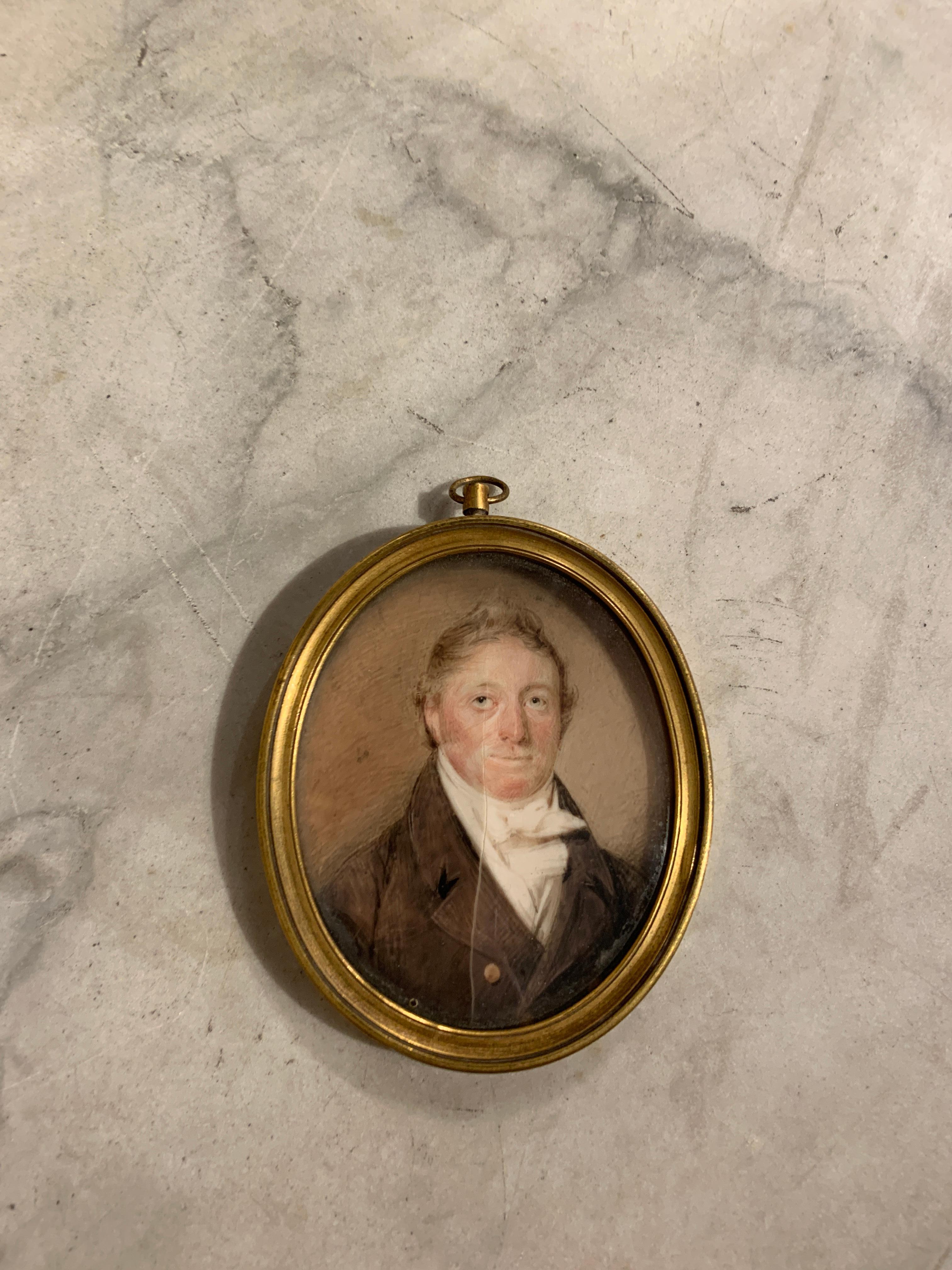 Miniature portrait of a Gentleman  For Sale 1