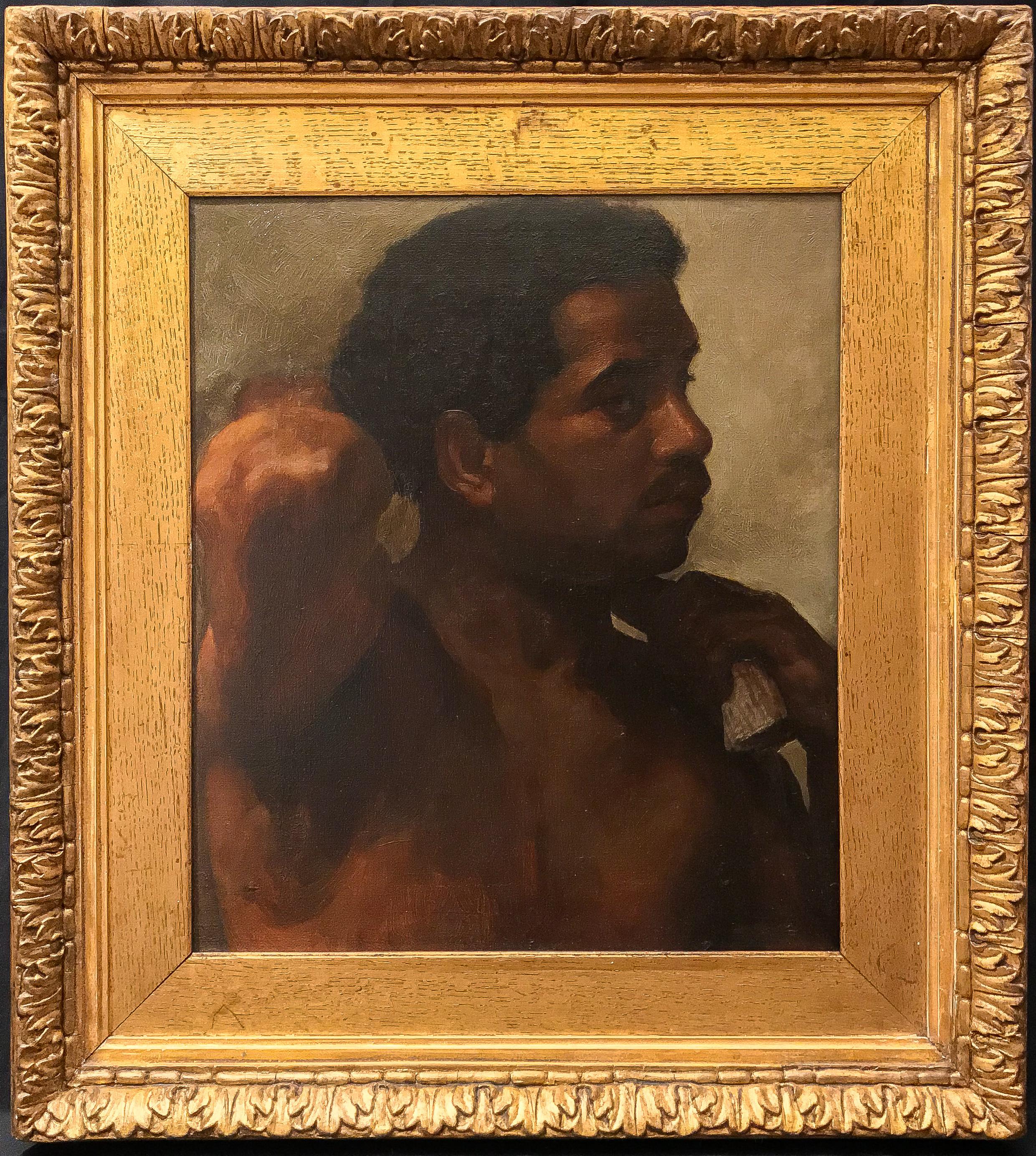 Middleton Jameson Nude Painting - Portrait of an African