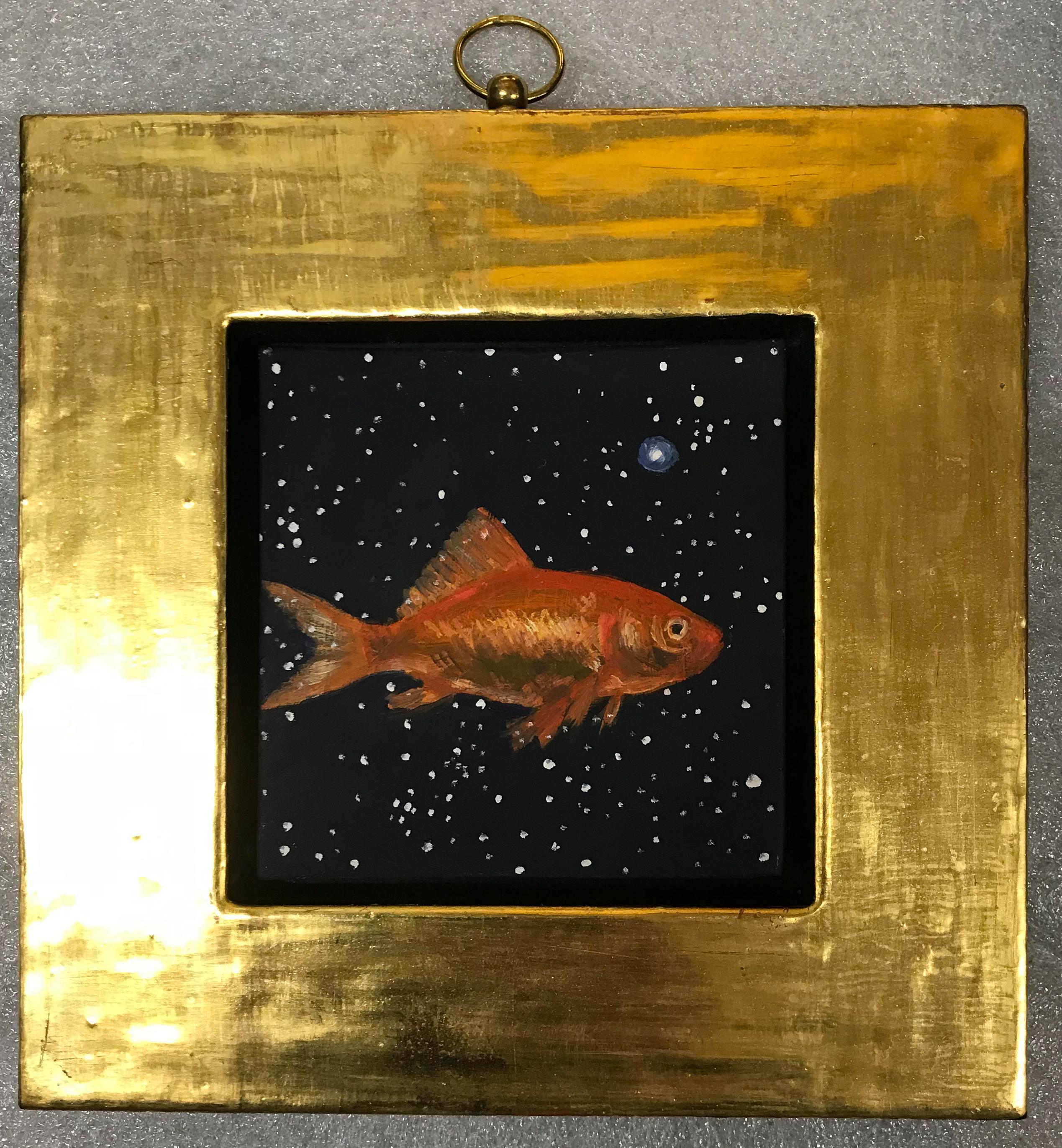 Goldfish by starlight - Painting by Julie Fleming-Williams