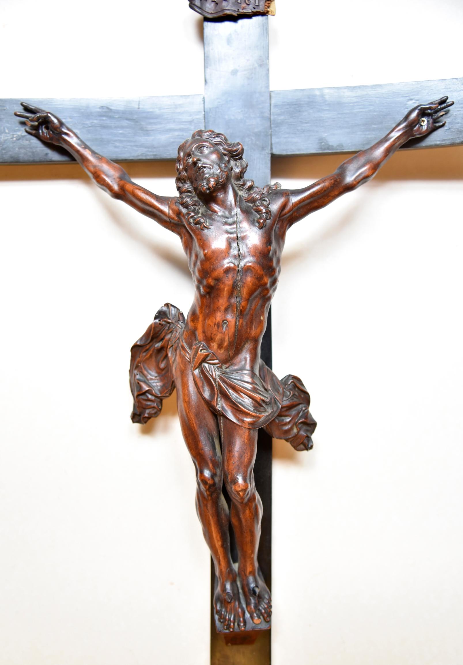 César BAGARD Figurative Sculpture - Christ attributed to the workshop of Bagard around 1700