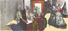 Getting Ready for the Ball -- Triptych, Lithograph, Contemporary by Paula Rego